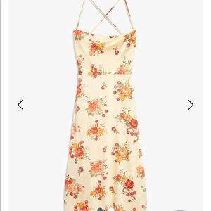 Danielle Bernstein Tie Back Golden Hour Midi Dress